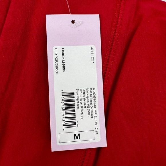 NWT Wild Fable Women’s Red Leggings Size Medium - Picture 5 of 6